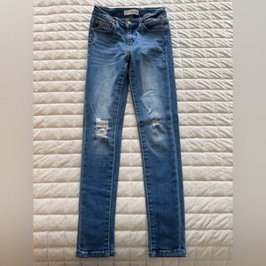 KanCan Blue Distressed Skinny Jeans